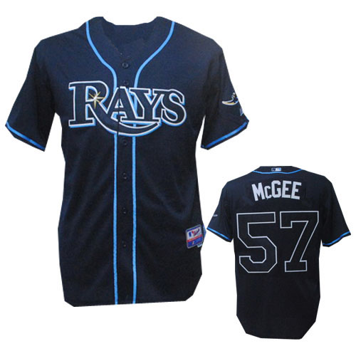 Dark Blue Tampa Bay Rays Mcgee MLB #57 Jersey