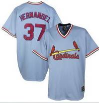 Cardinals #37 Blue Keith Hernandez MLB M&N Jersey