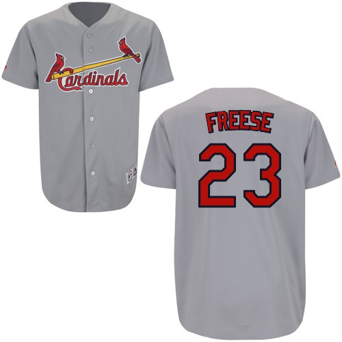 #23 Freese Grey MLB St.Louis Cardinals Cool Base Jersey