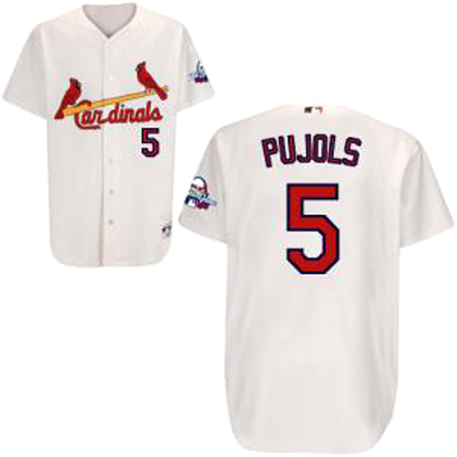 #5 Pujols White St.Louis Cardinals Jersey