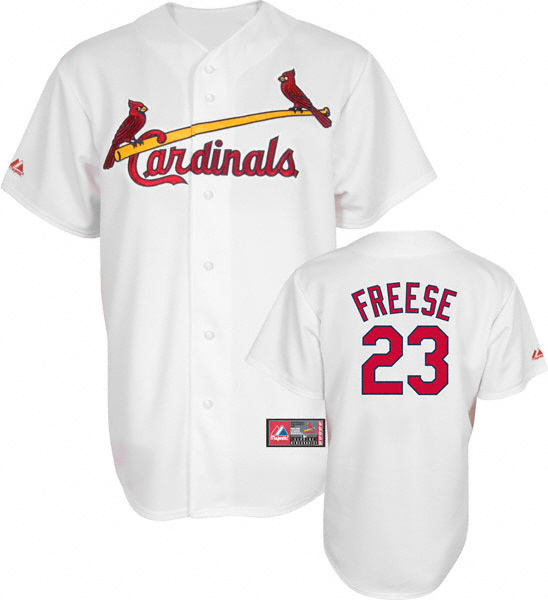 St.Louis Cardinals #23 Freese white Jersey