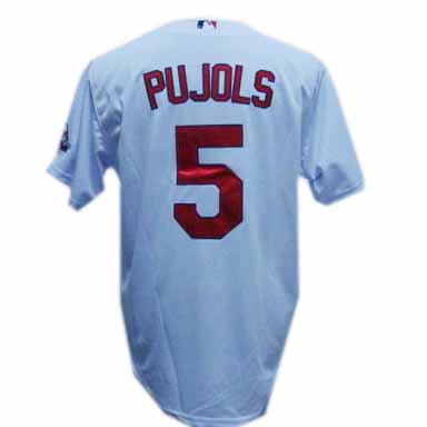 White Albert Pujols MLB St Louis Cardinals #5 Jersey