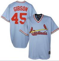 #45 Light Blue Gibsoh MLB St.Louis Cardinals Jersey