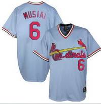 #6 Light Blue Musial MLB St.Louis Cardinals Jersey