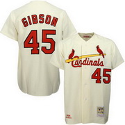 Bob Gibson Cream jersey Baseball St Louis Cardinals jersey