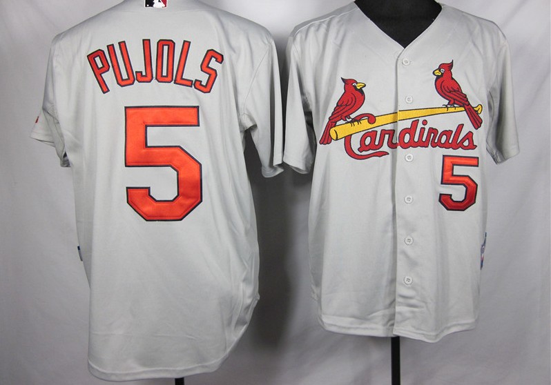 grey Cardinals Pujols MLB Jersey