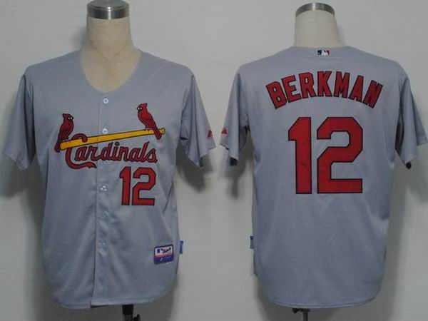 St. Louis Cardinals #12 Berkman Jersey in grey