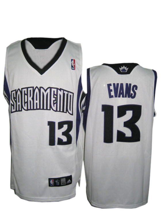 Evans Road Jersey White #13 NBA Sacramento Kings Jersey