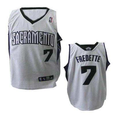 Jimmer Fredette White jersey, Sacramento Kings #7 NBA jersey