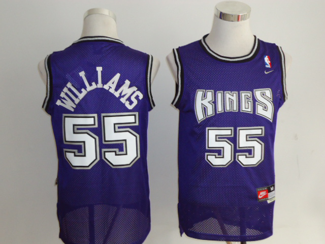 purple Jason Williams NBA Sacramento Kings #55 Jersey