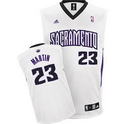 White Kevin Martin Home Kings #23 Jersey