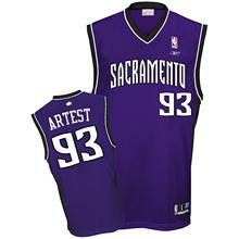 Sacramento Kings #93 Ron Artest Road Purple NBA jersey