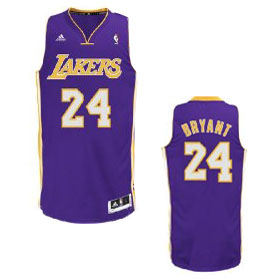 #24 Bryant purple Los Angeles Lakers NBA Swingman Revolution 30 jersey