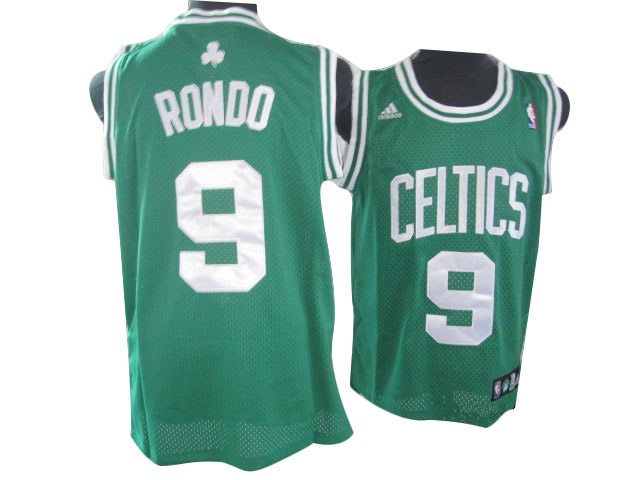 Celtlcs #9 Rondd lightgreen Revolution 30 mesh NBA Jersey