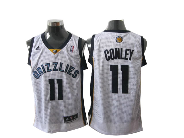 Grizzlies #11 Conley white Revolution 30 mesh NBA Jersey