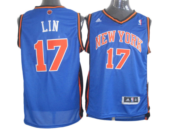 Lin Blue Knicks Revolution 30 Jersey