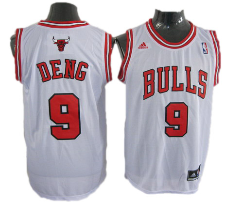 white Deng jersey, Chicago Bulls #9 NBA Revolution 30 jersey