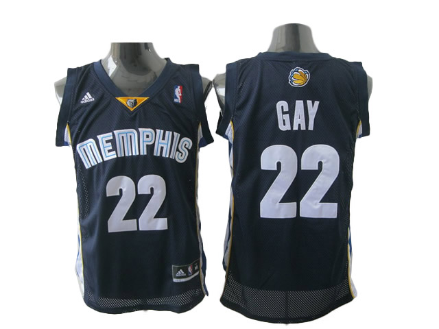 Memphis Grizzlies #22 Gay NBA Revolution 30 mesh jersey in black