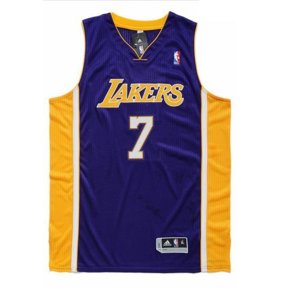Los Angeles Lakers #7 Odom Road NBA Revolution 30 jersey in purple