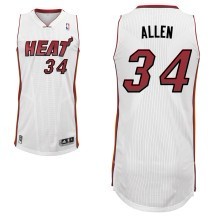 white Ray Allen Road Revolution 30 NBA Miami Heat #34 Jersey