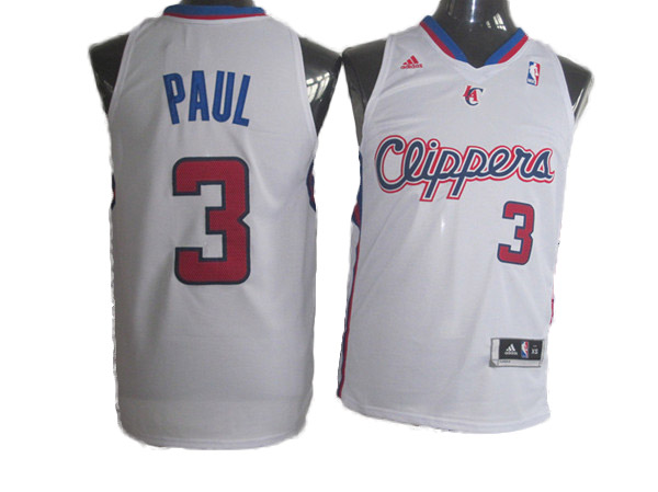 Clippers #3 Paul white Revolution 30 NBA Jersey