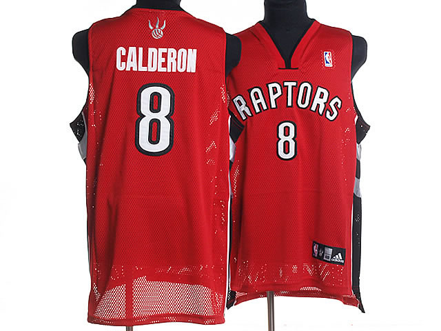 Calderon red Raptors mesh Revolution 30 Jersey