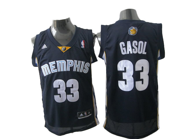 NBA Revolution 30 mesh #33 black Gasol Memphis Grizzlies jersey