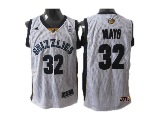 white Mayo Revolution 30 mesh NBA Memphis Grizzlies #32 Jersey