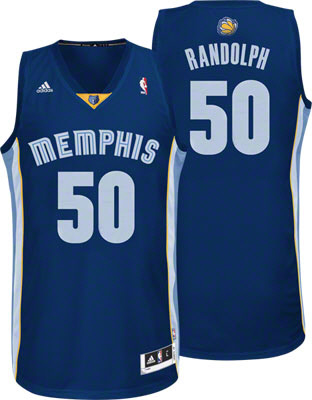 Zach Randolph Jersey: Adidas NBA Revolution 30 Swingman #50 Memphis Grizzlies Jersey in navy