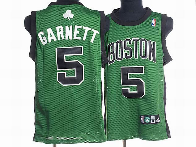 Garnett Jersey: NBA Revolution 30 mesh #5 Boston Celtlcs Jersey in green