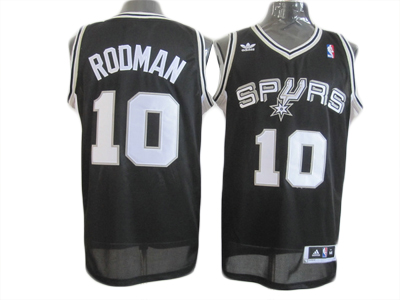 Dennis Rodman black jersey, San Antonio Spurs #10 NBA Revolution 30 jersey