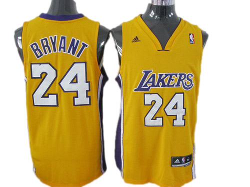 yellow Bryant jersey, Los Angeles Lakers #24 NBA Revolution 30 jersey