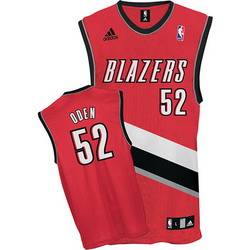Greg Oden Alternate Jersey: Adidas NBA #52 Portland Trail Blazers Jersey in Red