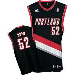 Greg Oden Road Black jersey, Portland Trail Blazers #52 Adidas NBA jersey