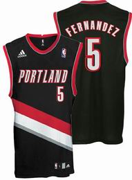 Black Fernandez NBA Swingman Portland Trail Blazers #5 Jersey