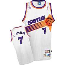 Kevin Johnson Jersey White Soul Swingman #7 NBA Phoenix Suns Jersey