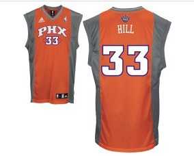 Orange Grant Hill Alternate NBA Phoenix Suns #33 Jersey