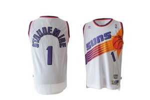 White Stoudemire Jersey, NBA Phoenix Suns #1 Jersey