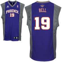 Raja Bell Road purple NBA Suns Jersey