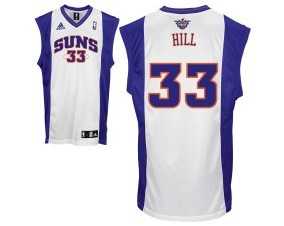 White Grant Hill Home NBA Phoenix Suns #33 Jersey
