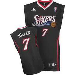 76ers #7 Andre Miller Road Black NBA Jersey