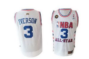 Iverson Jersey White #3 NBA Philadelphia 76ers Jersey