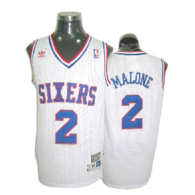 Philadelphia 76ers #2 Moses Malone Jersey in white