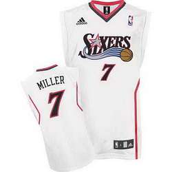 Andre Miller Home White Jersey, Philadelphia 76ers #7 Jersey