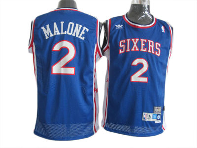 Philadelphia 76ers #2 Moses Malone Jersey in blue