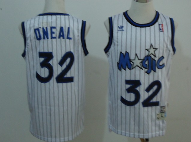 white Shaquille ONeal NBA Orlando Magic #32 Jersey