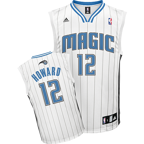 #12 Dwight Howard Home White Orlando Magic Jersey