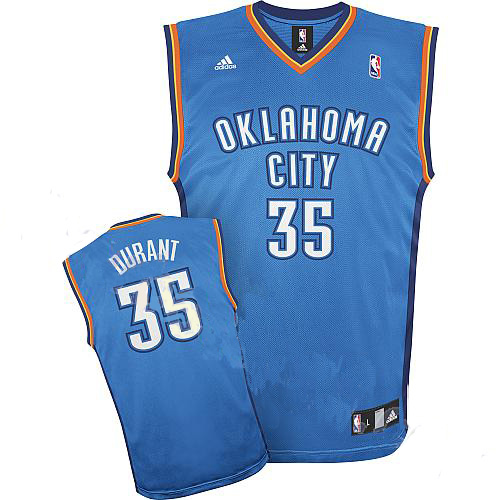 Oklahoma City Thunder #35 Durant Jersey in Blue