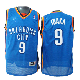 Ibaka Jersey: #9 Oklahoma City Thunder Jersey In blue
