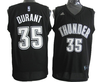 black Durant Thunder #35 Jersey